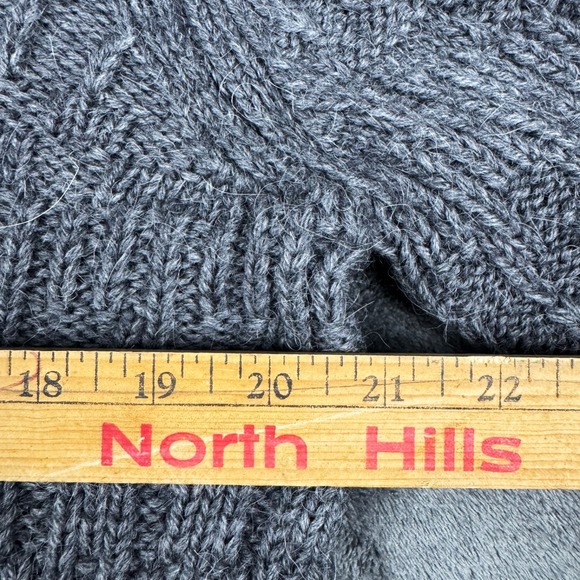 Juicy Couture Maya Hoodie NWT Rare Knit Wool Alpaca Charcoal VTG Sz L Y2K 2000s - Picture 12 of 15